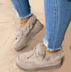 🎉2024 New Year Sale !🔥Women's Round Toe Thick Sole Orthopedic Fleece Warm shoes W180