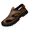 Men's Summer New Leather Outdoor Casual Breathable Lightweight Beach Sandals W142