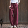 2024 New Women's Loose Cotton Linen Trousers
